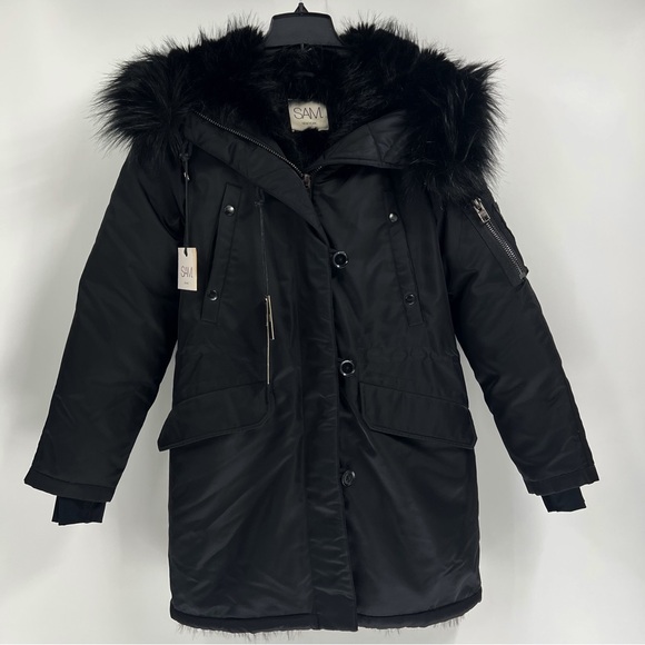 SAM. Stella Faux Fur Lined Down Coat - Picture 5 of 9